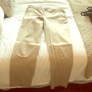 Khaki/tan banana republic RYAN fit crop 14 long